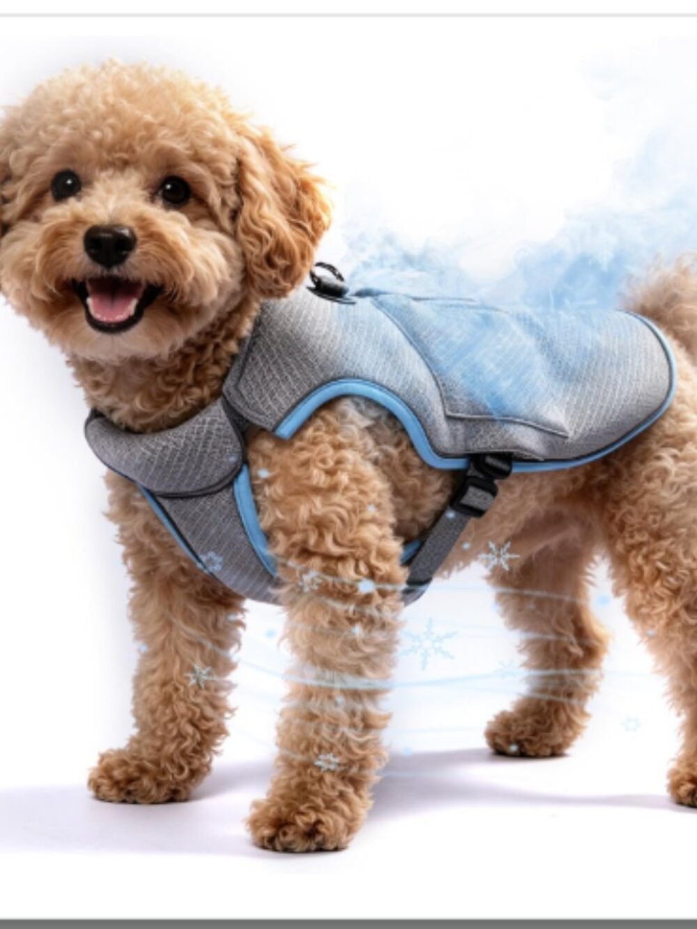 Mora Pets Dog Cooling Vest Med Light Gray, Medium